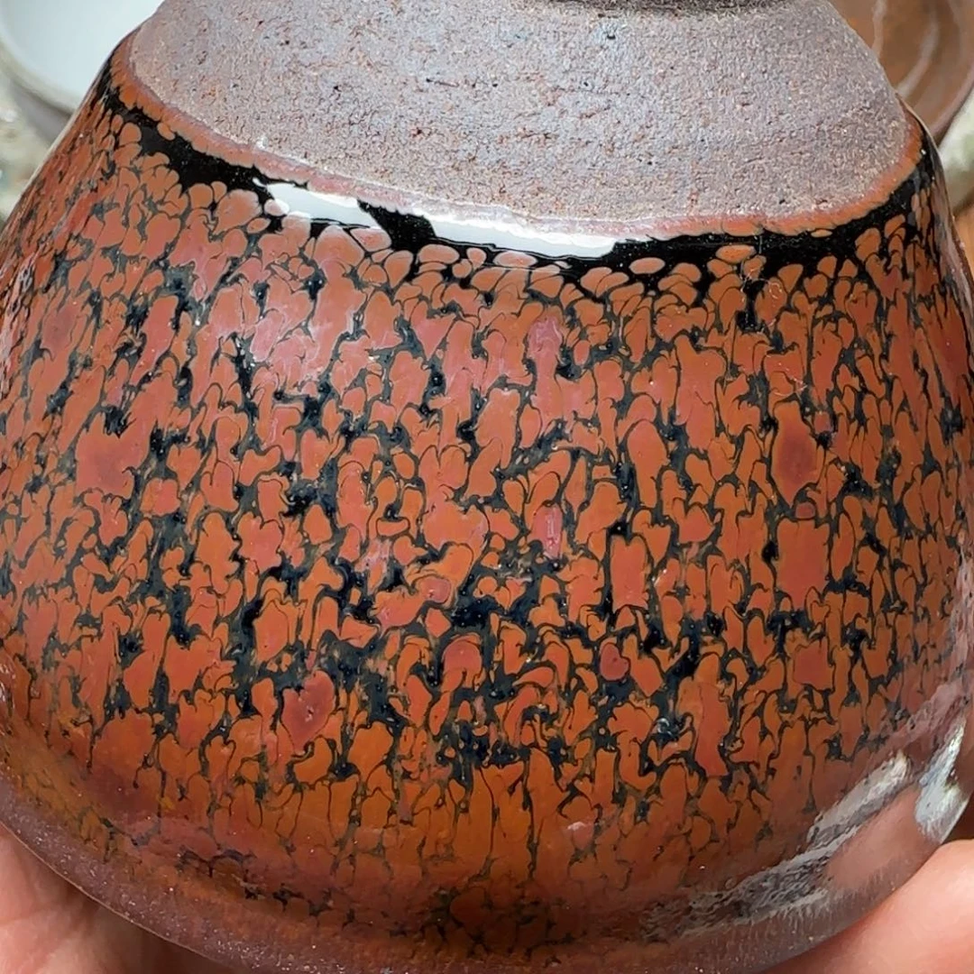 柴烧建盏茶盏茶杯997