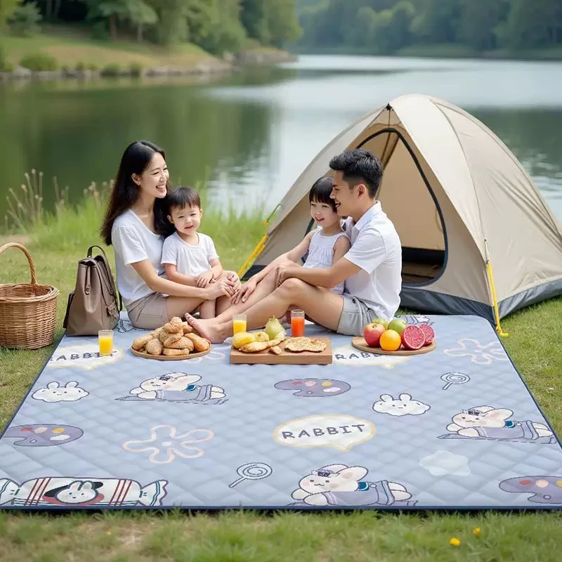 拉萨发货西藏包邮大号加厚野餐垫防潮防水户外便携可折叠露营地垫