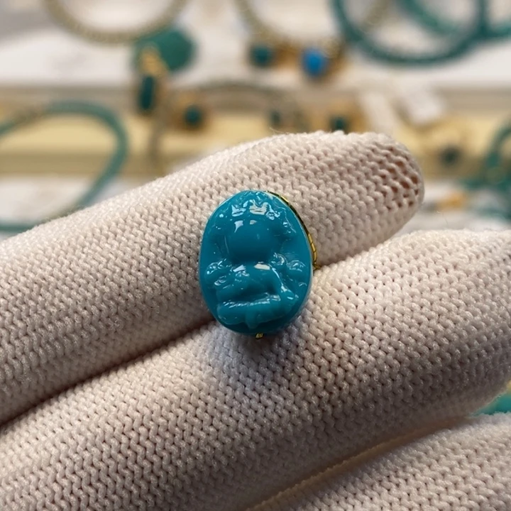 绿松石珠宝奇石未镶嵌A620