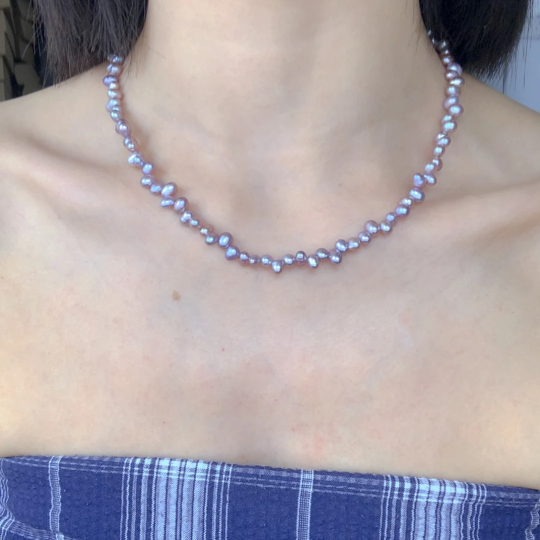 银S925镶嵌耳饰淡水珍珠