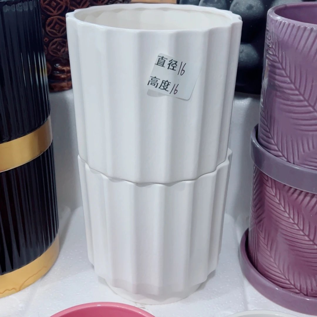 有孔，陶瓷花盆满10米包邮发货