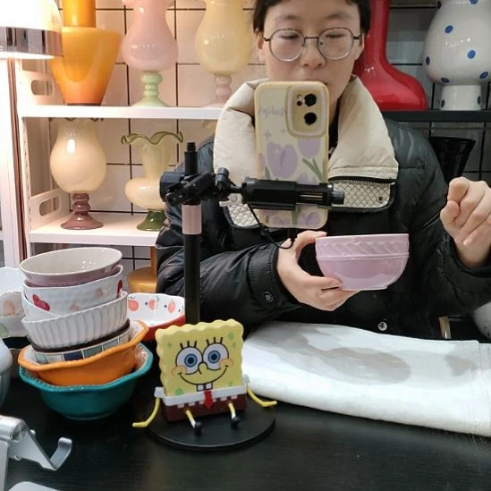 瓷高温瓷釉下彩米饭碗