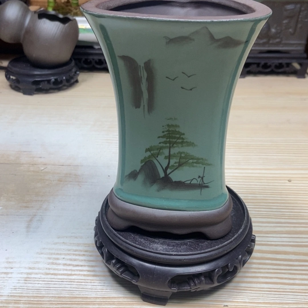 瓷片陶瓷花盆陶瓷艺术