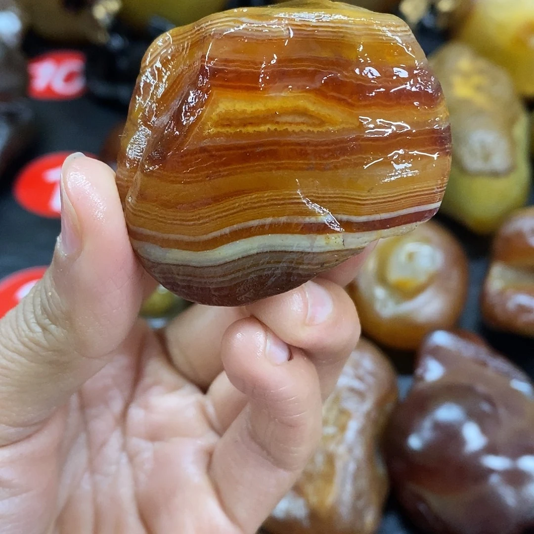 玛瑙/玉髓未镶嵌手把件