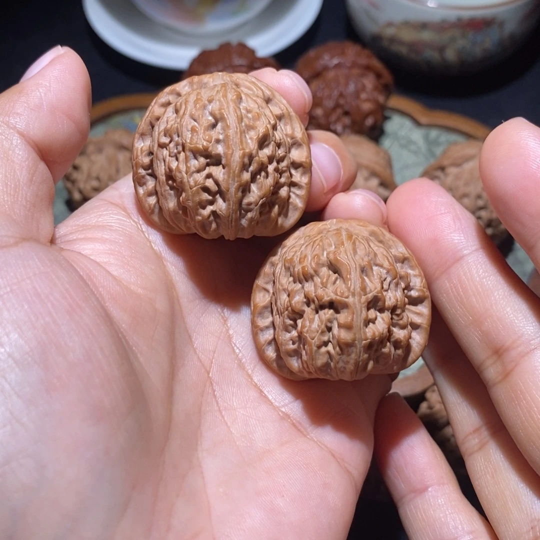 知****文玩核桃把件35白狮子