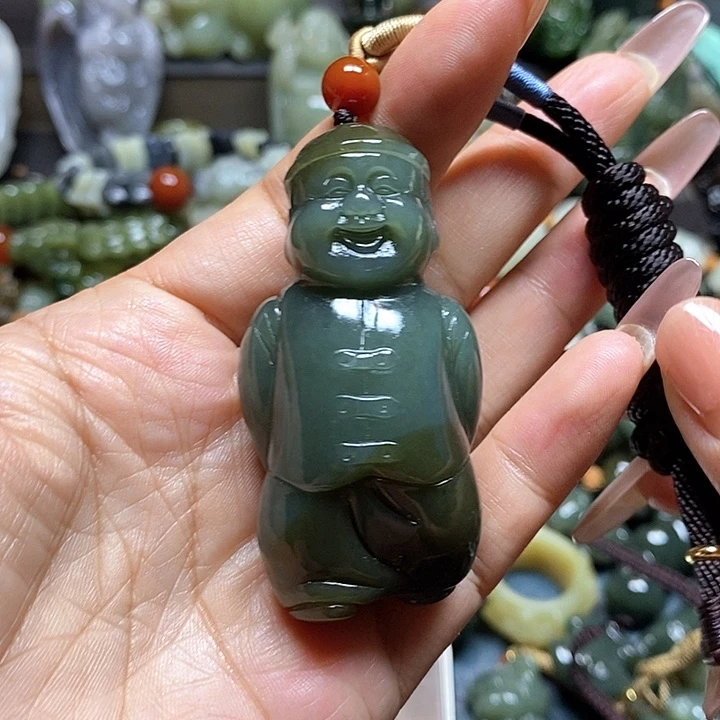 和田玉未镶嵌挂件