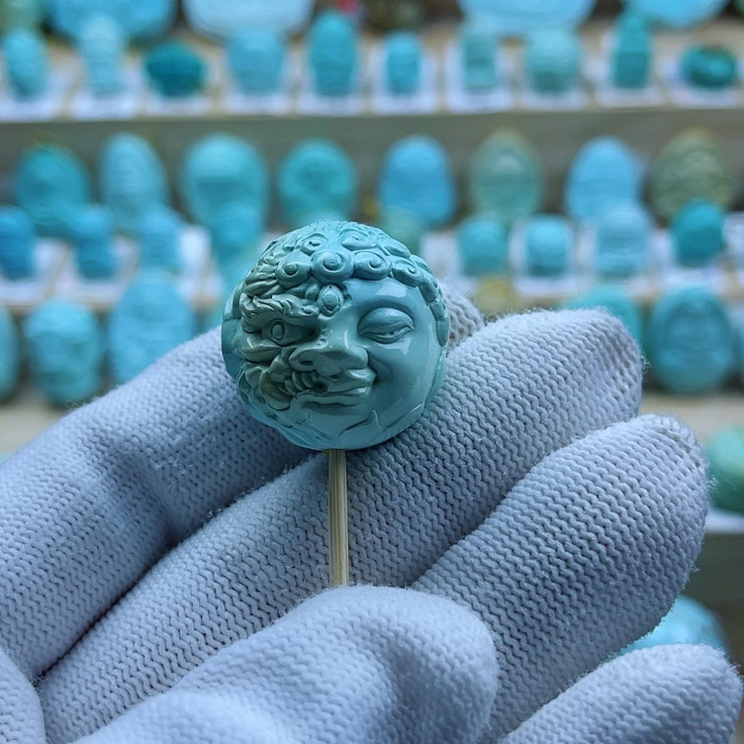 绿松石未镶嵌珠宝奇石23mm