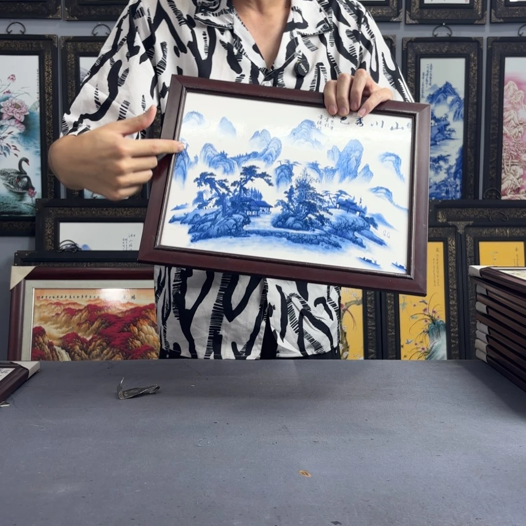 摆件景德镇陶瓷瓷板画