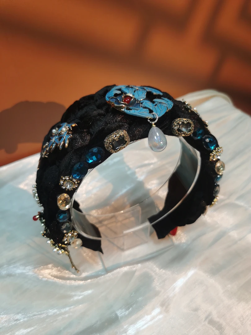 【点翠】原创自制手作新中式国风高颅顶发箍