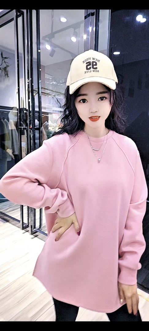 春季彩色一手长卫衣