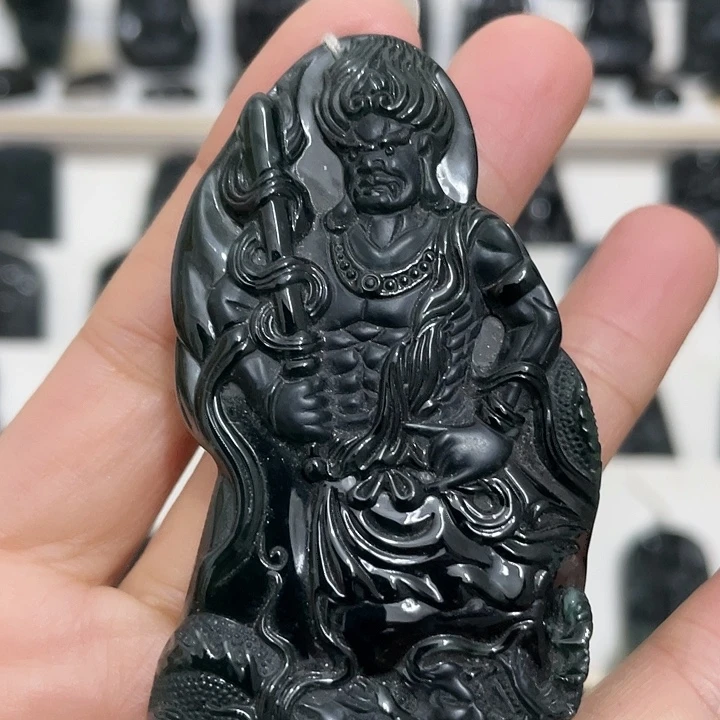 Y***钰翡翠未镶嵌吊坠(不含链)不动明王