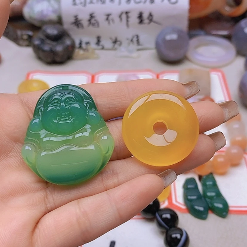 【闪购商品】未镶嵌玛瑙/玉髓珠宝半成品歌*