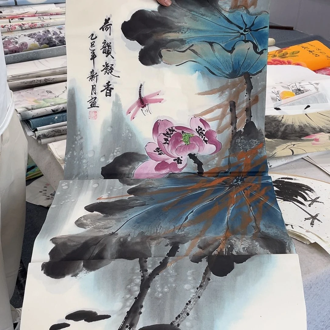 国画纯手绘字画宣纸