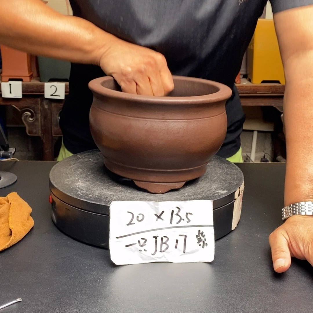 紫砂花盆货号一只JB17子