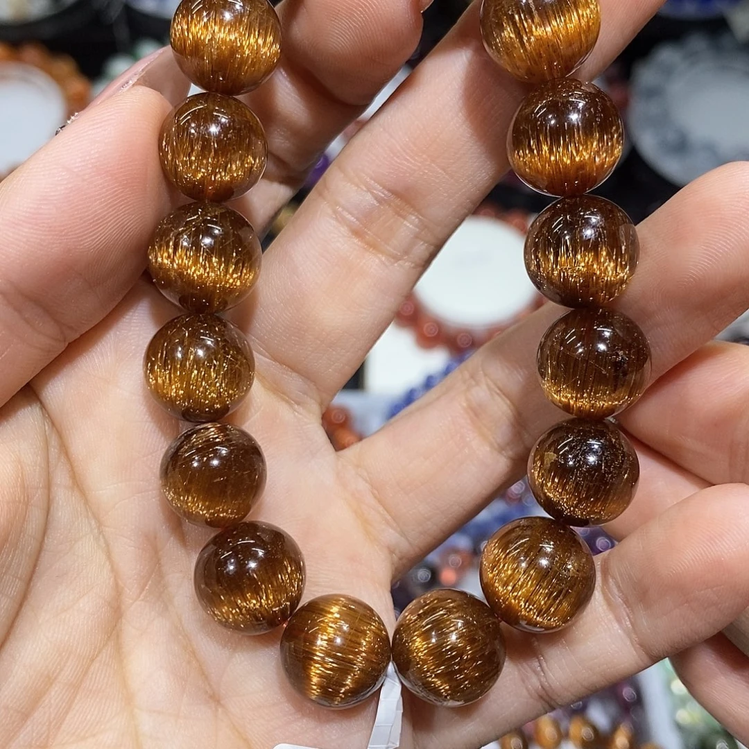 水晶手串未镶嵌黄金铜顺发12