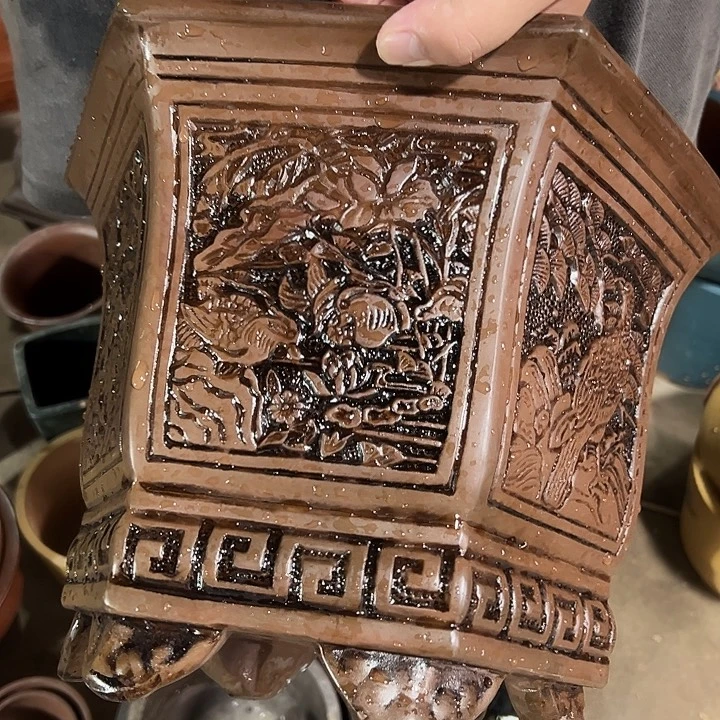 紫砂花盆口径27 22