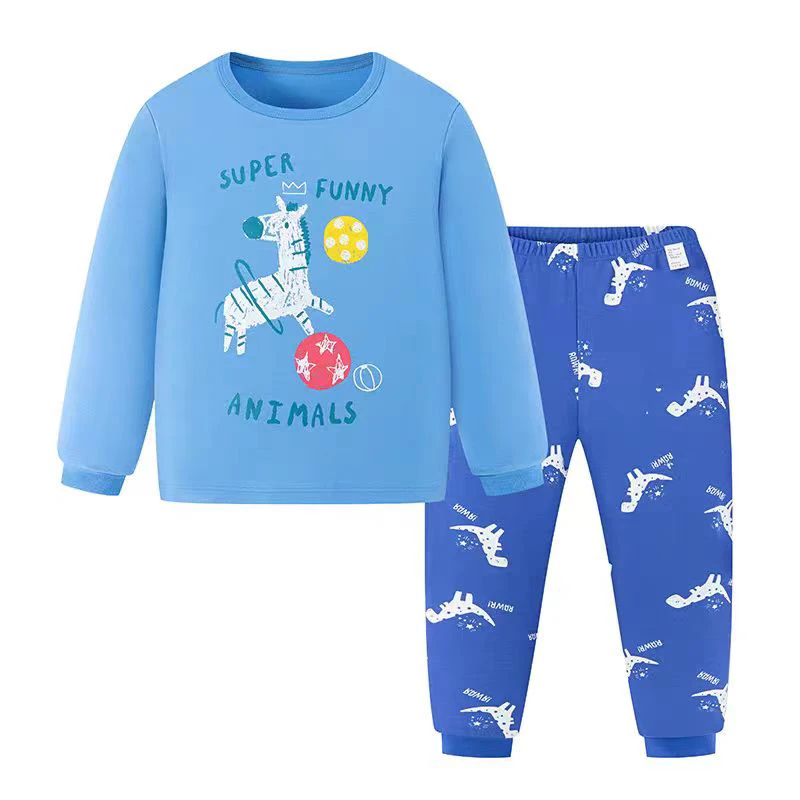 塔米拉拉儿童内衣套装春季新款纯棉秋衣秋裤宝宝家居服睡衣两件套