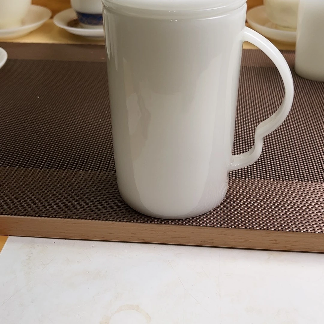 瓷片璞玉瓷办公杯450cc