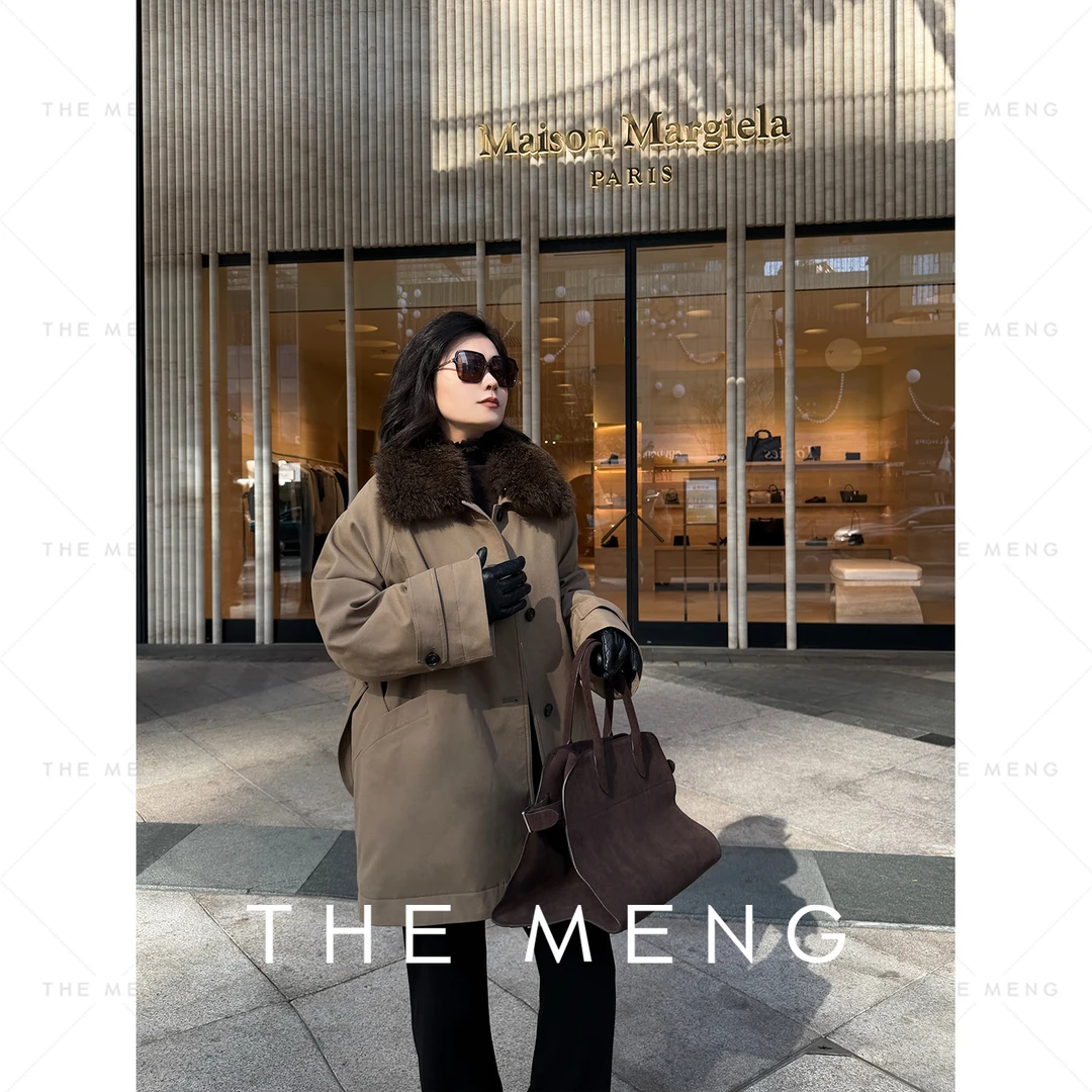 THE MENG【梧桐】90安心白鹅绒山羊绒松茸领御寒羽绒服#M254M2002