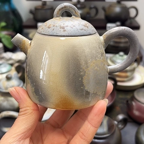 ღ***罗茶盏景德柴烧茶具-纯手工茶具