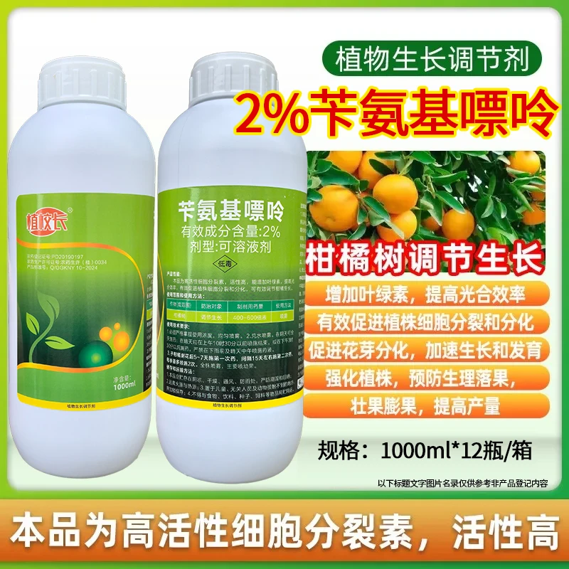 植校长2%苄氨基嘌呤细胞分裂素增加月季侧芽分化促进分枝农药