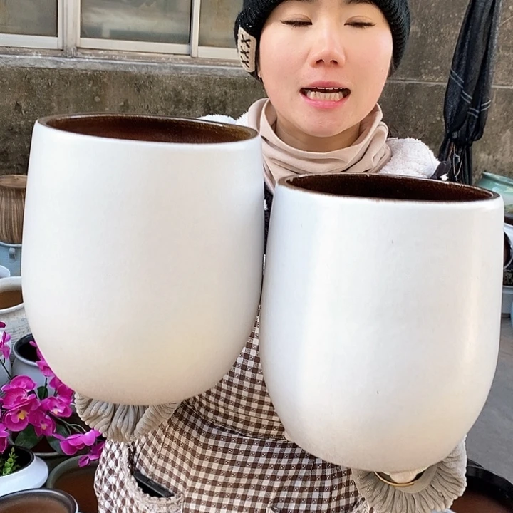 紫砂花盆正品口17高22