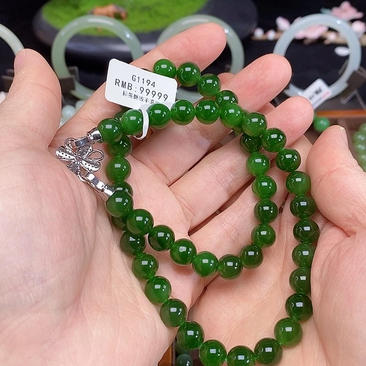 手链未镶嵌和田玉盛*乔G1194多圈颜色微差