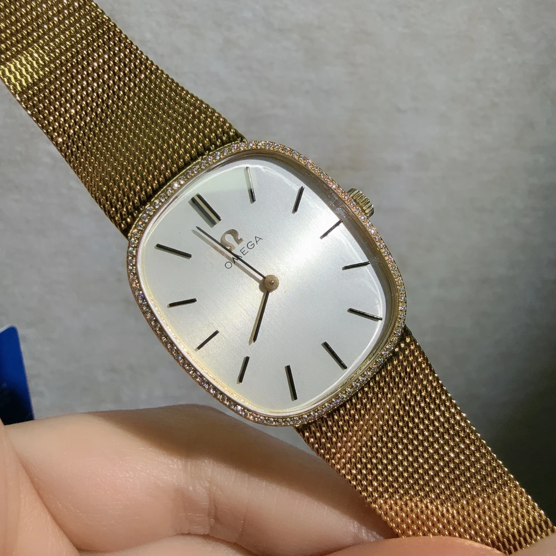 95新 Omega/欧米茄 碟飞系列/表径26.5mm/手动机械/镶钻