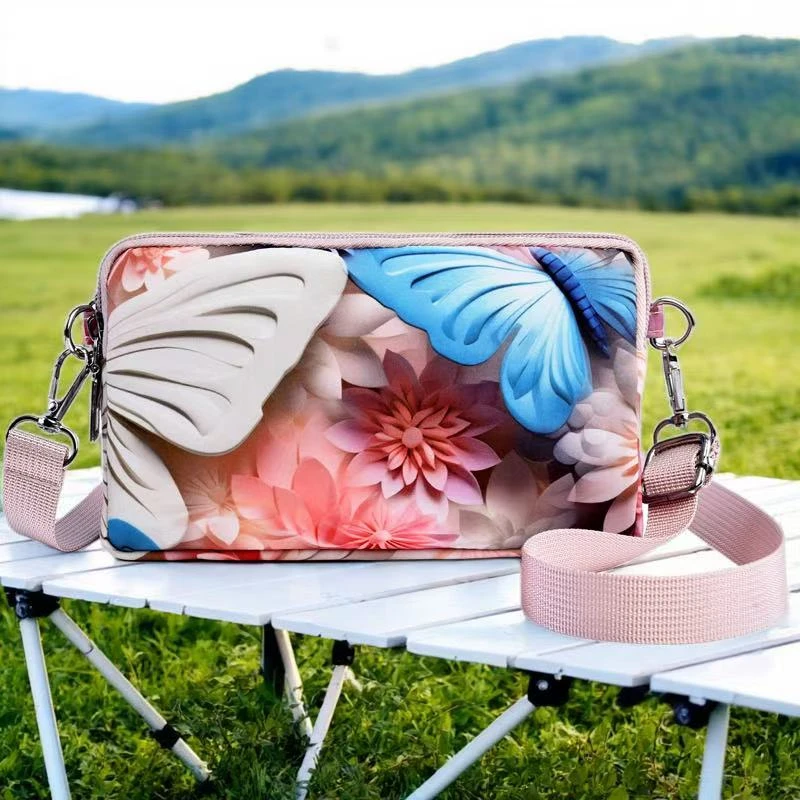 纯色轻便女士斜挎单肩包包外出行逛街百搭防泼水时尚包包手机包包