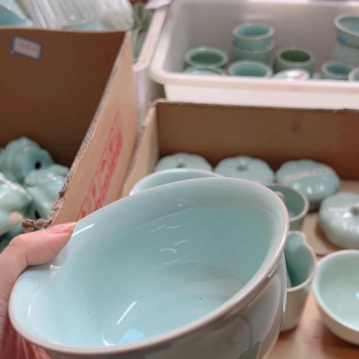 杯汝瓷原产地生产瑕品