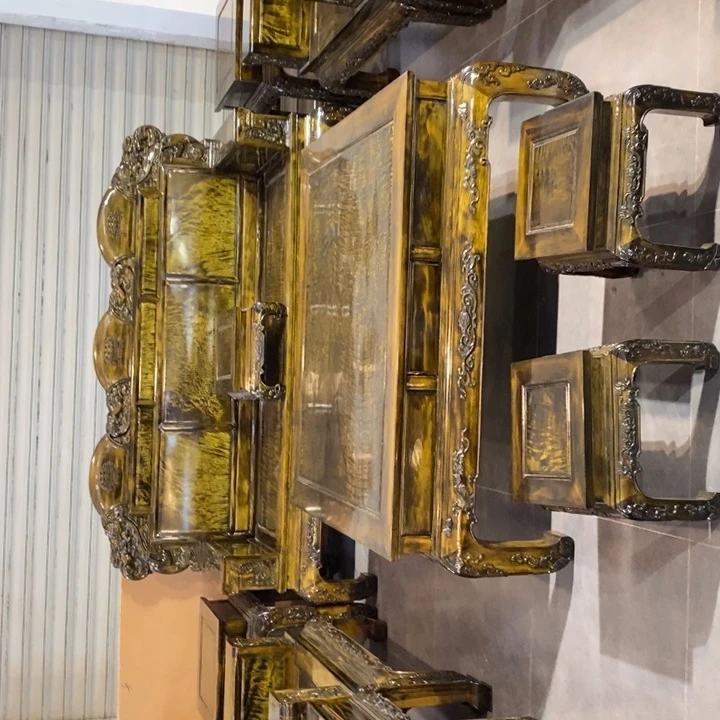 小***草楠木财源滚滚沙发十三件套