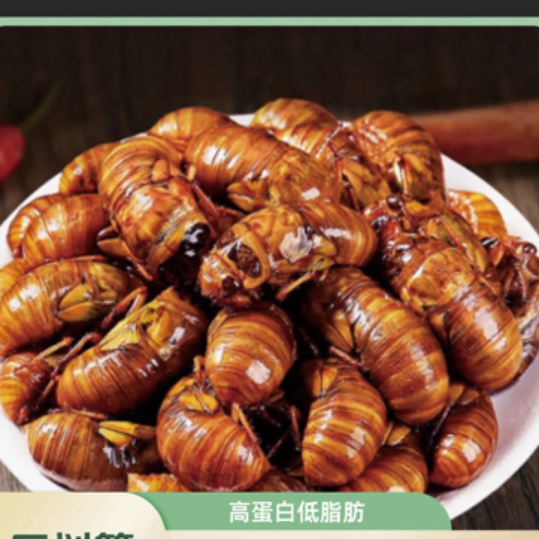 大个头）2025新鲜野生大金蝉 知了猴 蝉蛹 2瓶100只顺丰包邮 油炸