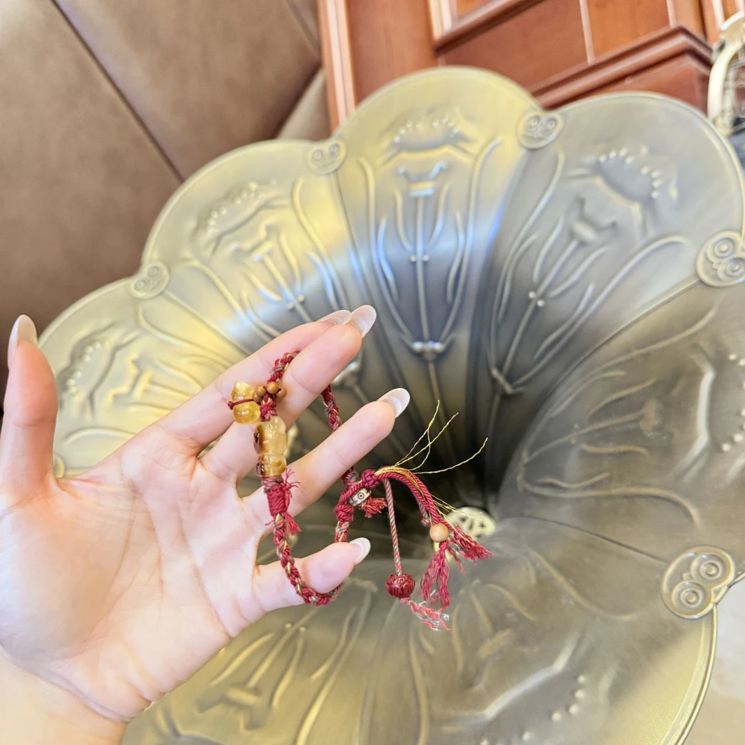 源源手作*蜜蜡小熊葫芦提溜