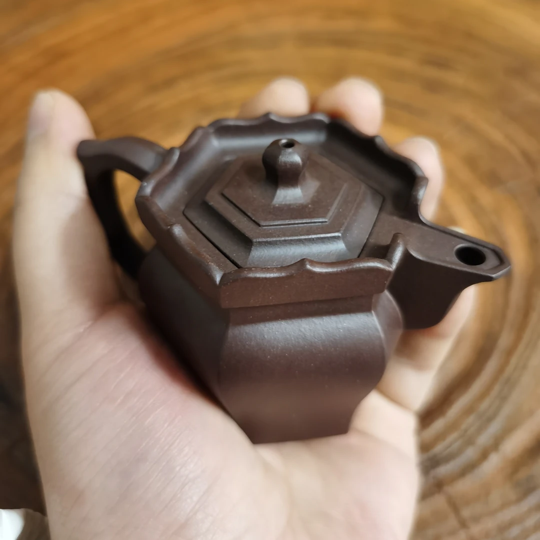 宜兴原矿紫砂壶小品僧帽壶50cc