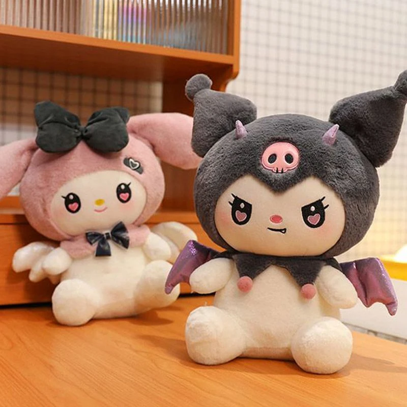 【奇趣】超萌库洛米玩偶天使美乐蒂毛绒公仔毛绒睡觉抱枕生日礼物