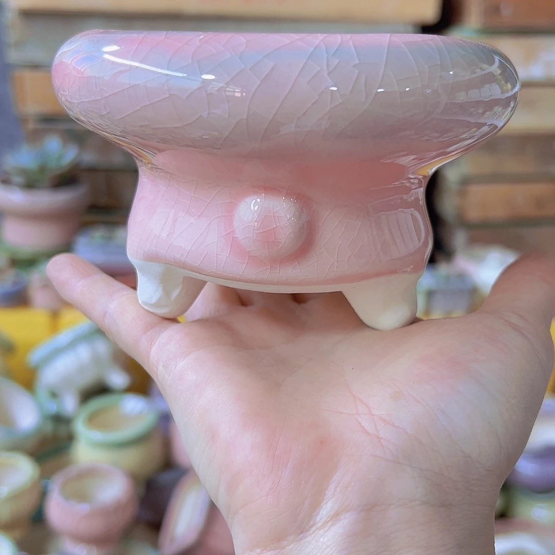 陶瓷花盆当场满12包邮