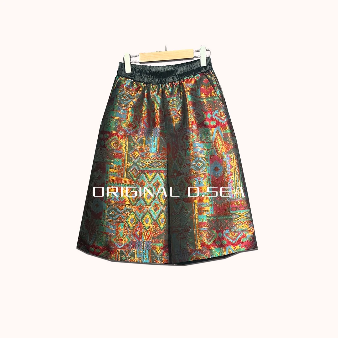 【焕夏墨晨】K2046-1仲夏花园巴洛克名族风刺绣苏绣短裤