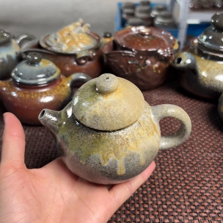 茶杯紫砂四****啥瑕文旦壶