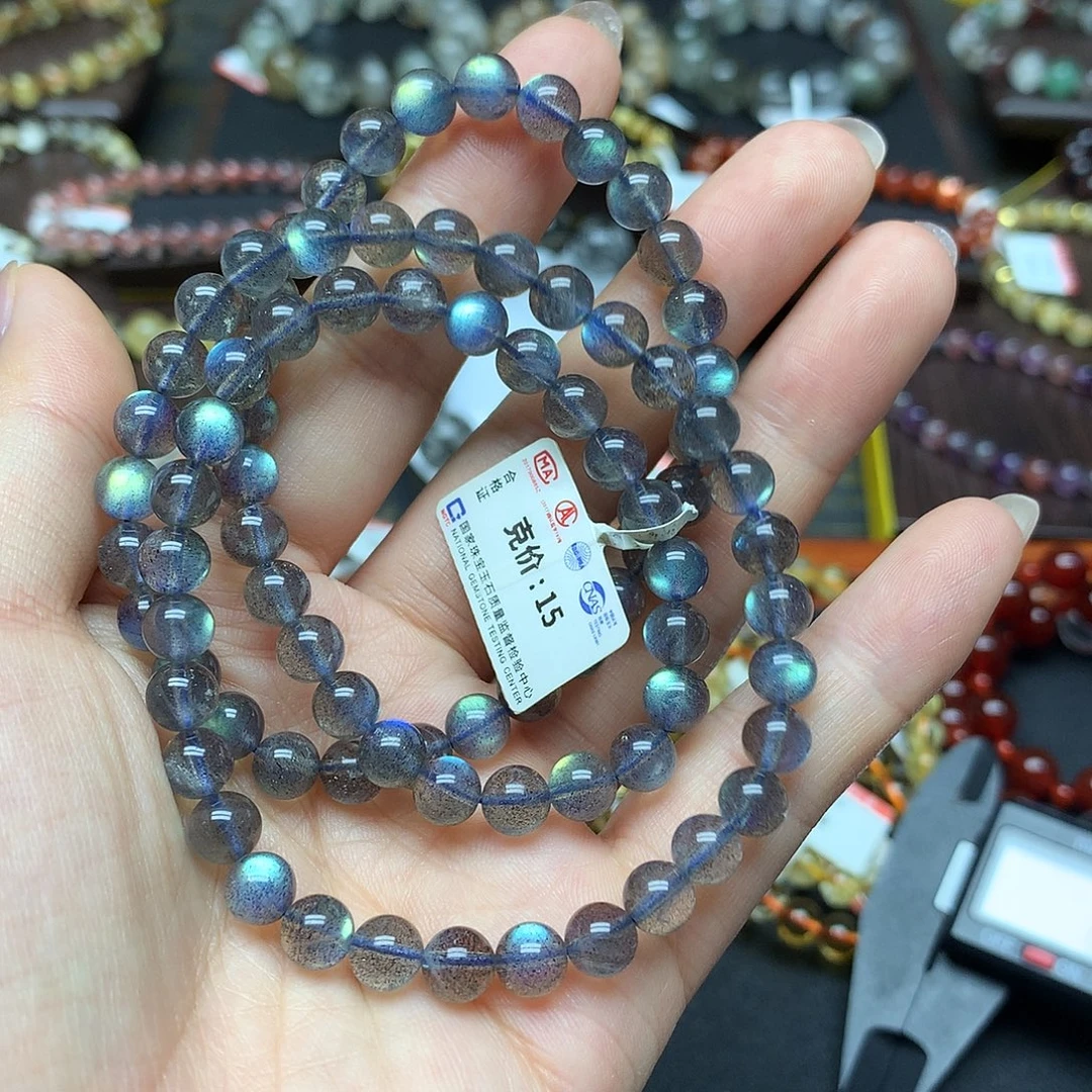 未镶嵌拉长石手链手链