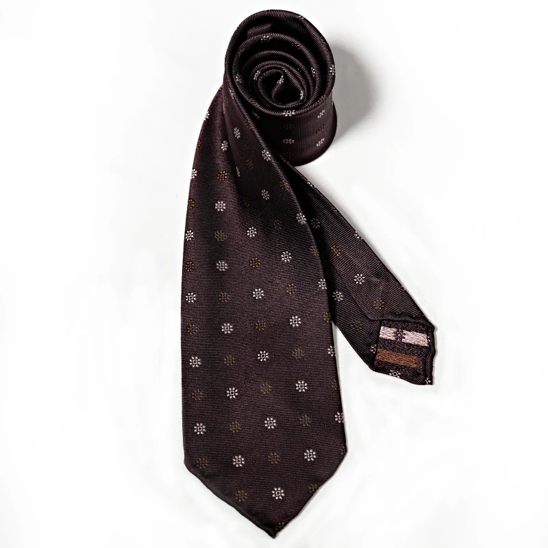 复古伦仕【桑蚕丝100%】绅装时尚手工折边领带商务休闲百搭配饰潮