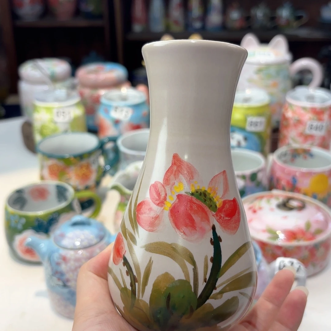 景德镇手绘高温釉下彩陶瓷茶具