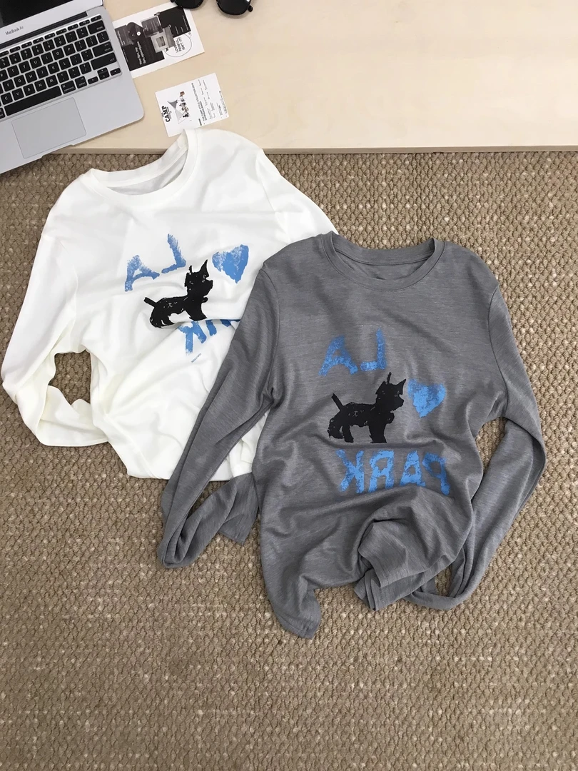 猫猫印花长袖空调衫罩衫夏季新款 ins 风通勤冰丝透气显瘦罩衫女