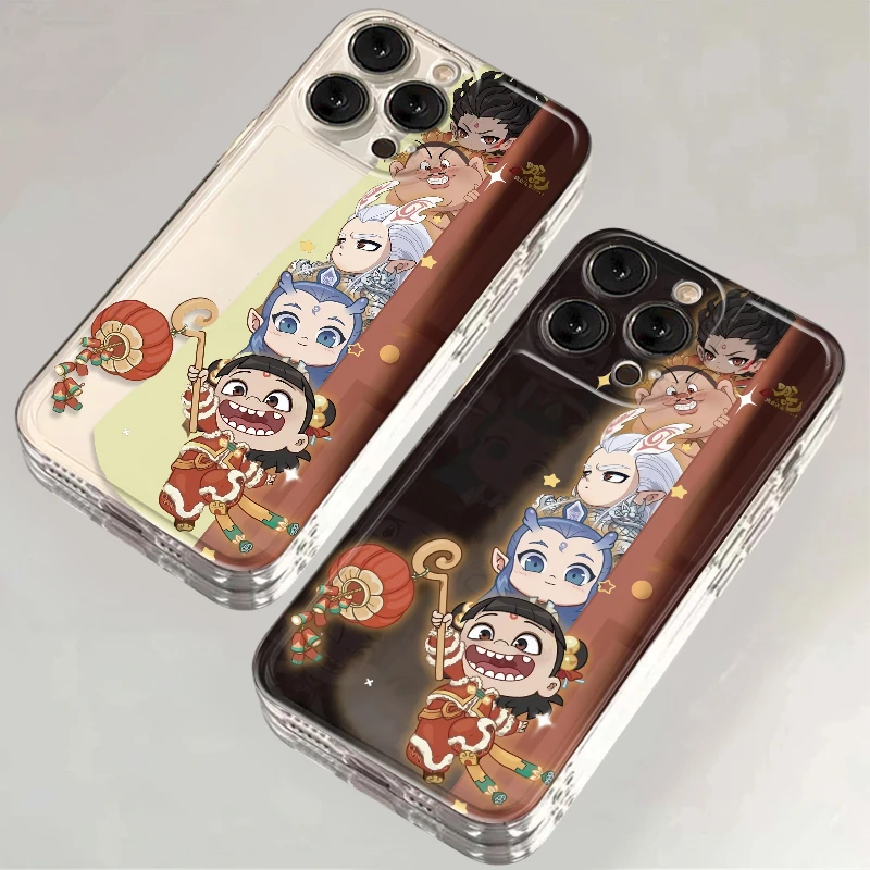 雅天立可爱小哪吒适用iPhone16苹果手机壳1415华为vivo小米oppo