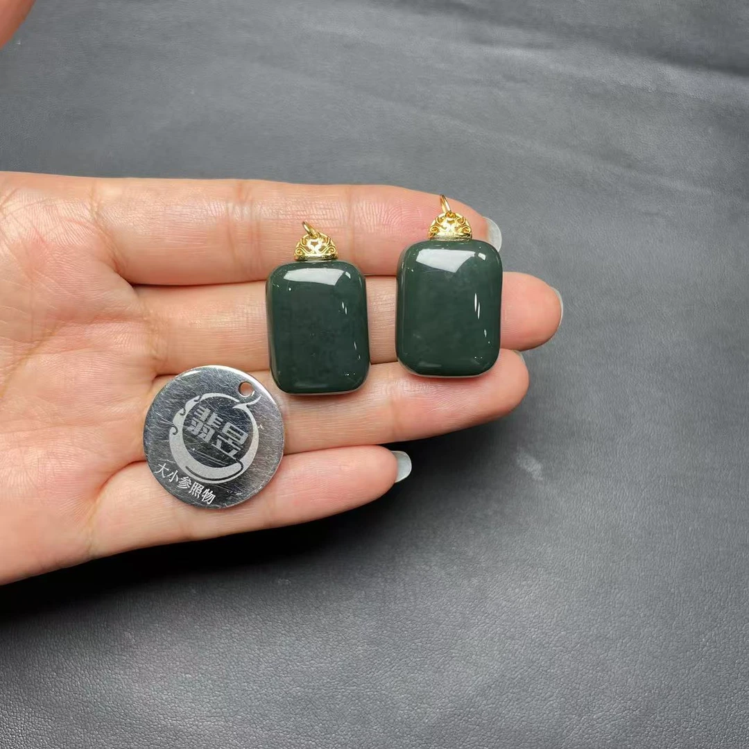 翡昱-N01-39360-73-和田玉吊坠s925银扣-多样性发其一-C