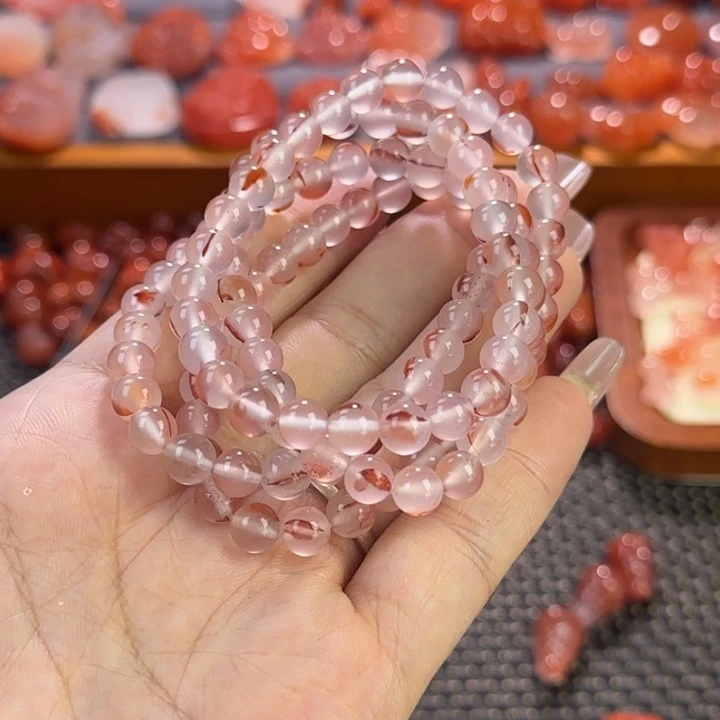 南红玛瑙未镶嵌牌子多圈