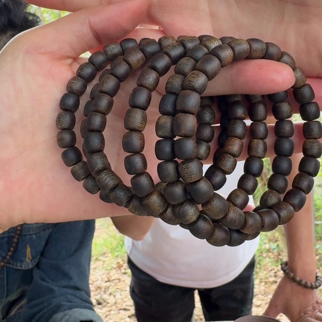 沉香手串绿奇楠沉香沉水单圈约0.8-8多样性发一条