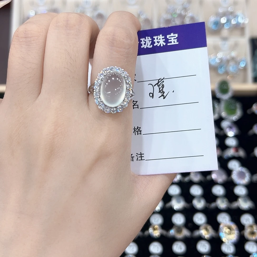 紫晶戒指银S925镶嵌戒指