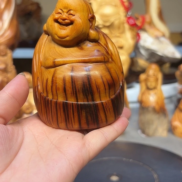 柏木太行崖柏弥勒佛