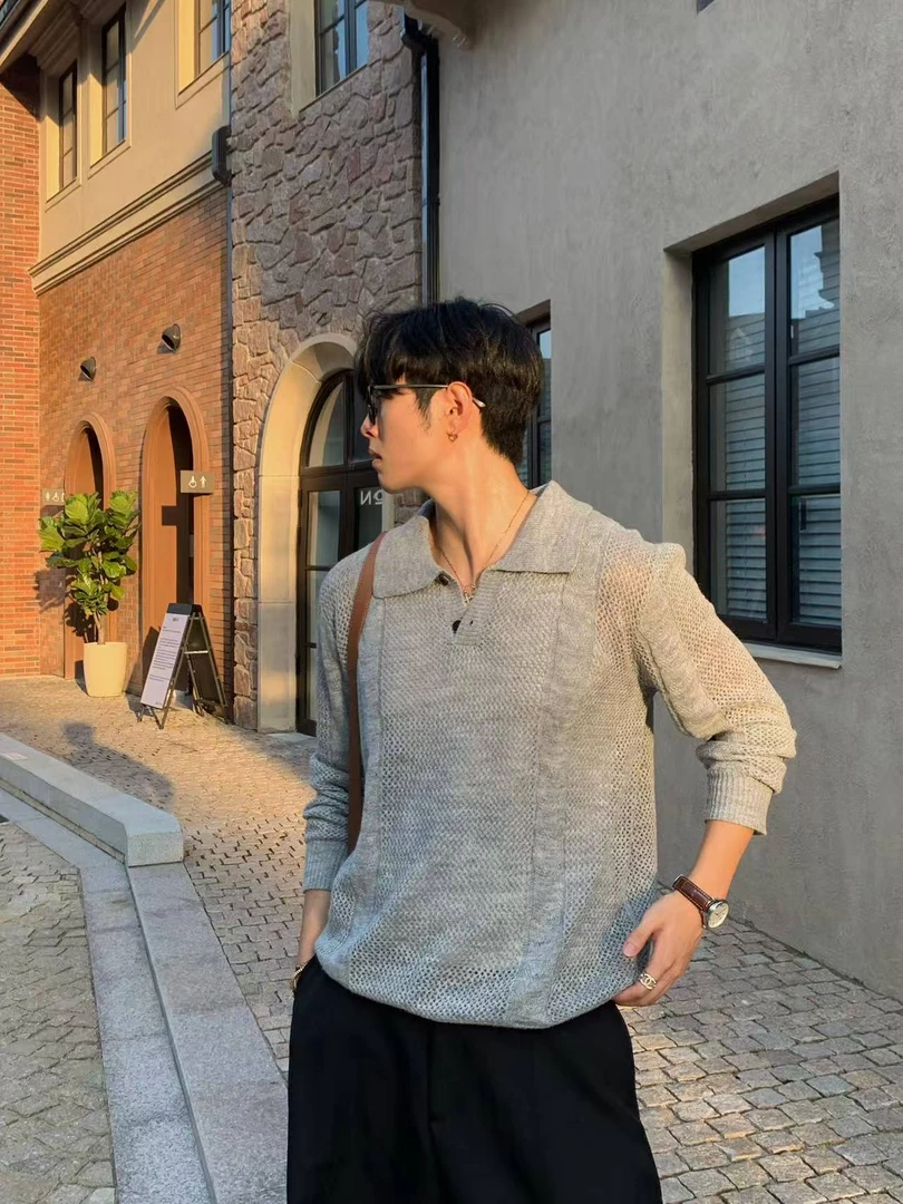 FS 25AW【早秋套头衫】基础老钱肌理高级设计感休闲套头针织衫