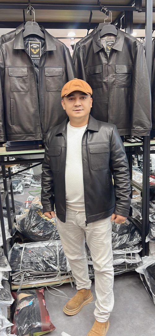 118-真皮皮衣2025秋冬新款男士高级感羽绒服夹克厚外套